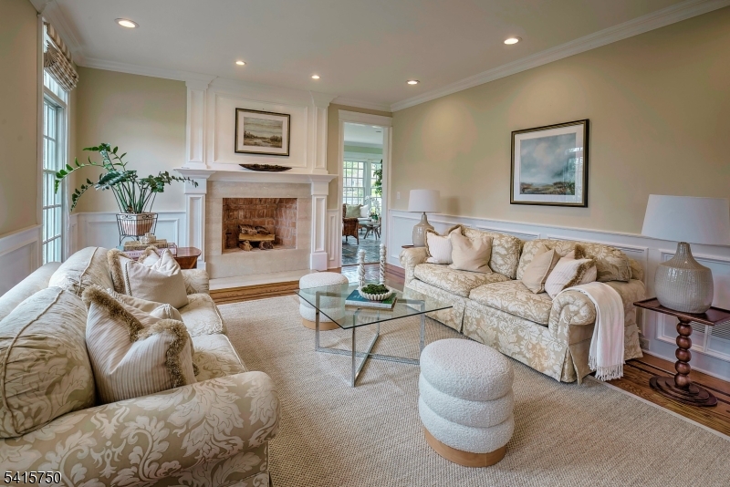 85 Mosle Road Peapack-Gladstone, NJ 07931 - Photo 14 of 49 a living room with furniture and a fireplace