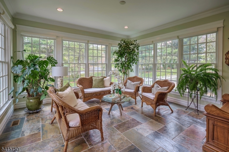 85 Mosle Road Peapack-Gladstone, NJ 07931 - Photo 16 of 49 a living room filled with furniture and a potted plant