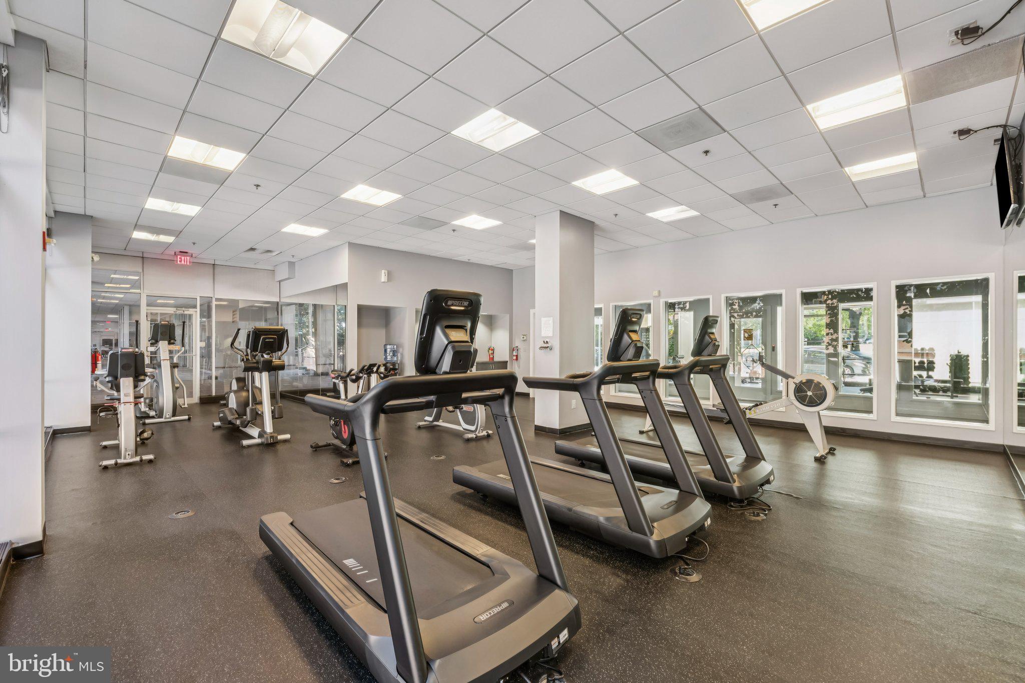 800 4th Street Southwest, Unit 121S Washington, DC 20024 - Photo 17 of 23 a view of a room with gym equipment