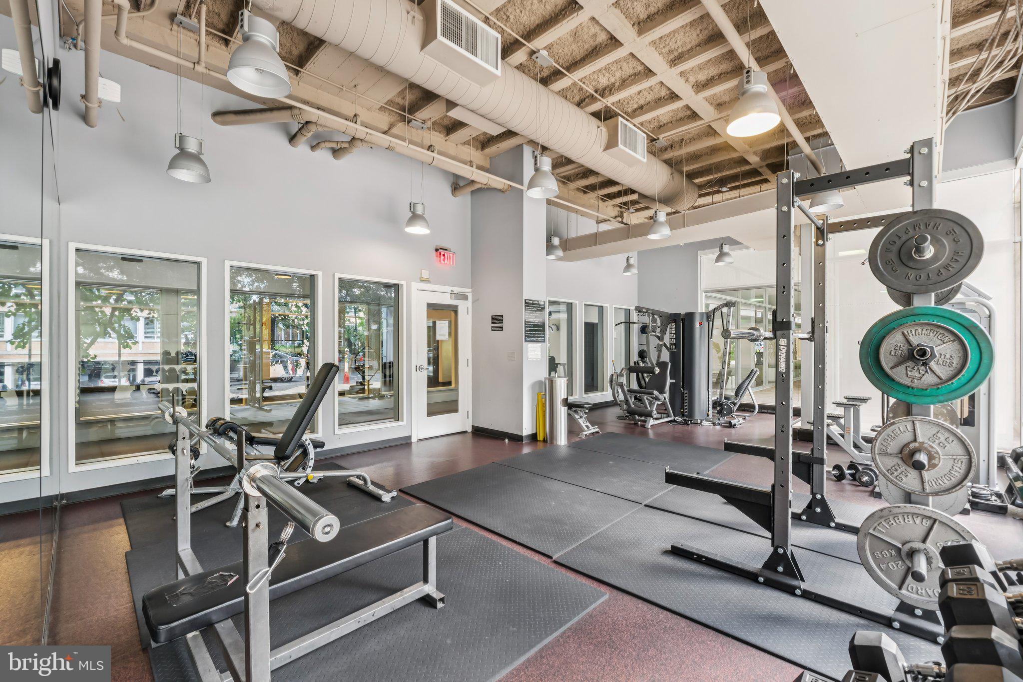 800 4th Street Southwest, Unit 121S Washington, DC 20024 - Photo 18 of 23 a view of a room with gym equipment