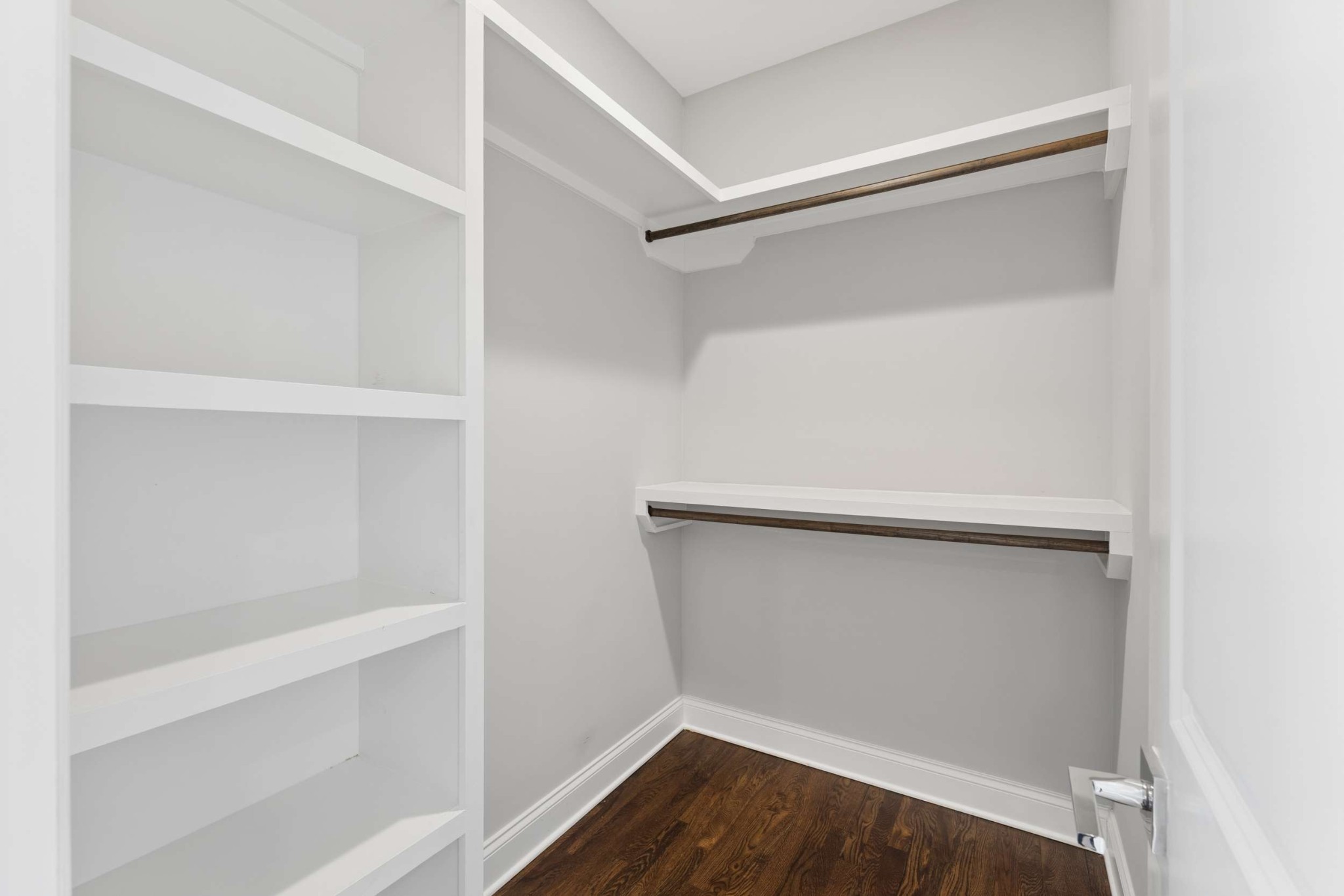 3705 B Estes Road Nashville, TN 37215 - Photo 37 of 61 a view of walk in closet with empty racks