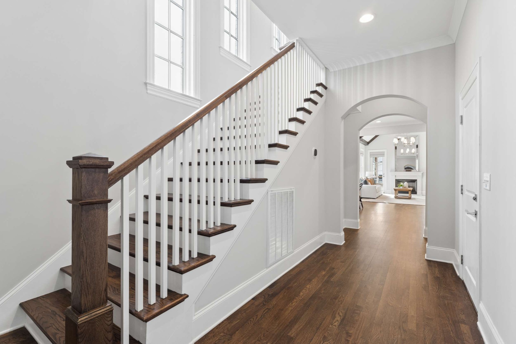 3705 B Estes Road Nashville, TN 37215 - Photo 6 of 61 a view of entryway with wooden floor and stairs