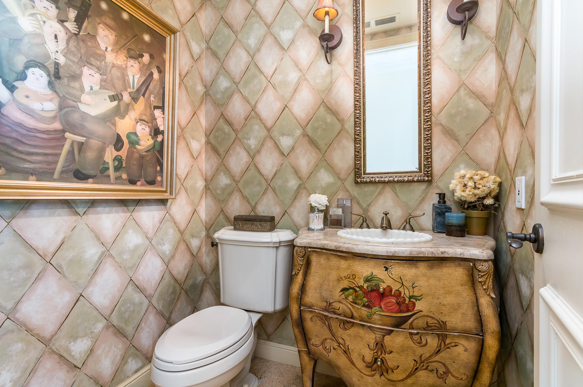 3903 Northwest 58th Street, Unit 38 Boca Raton, FL 33496 - Photo 13 of 30 a bathroom with a granite countertop sink and a toilet