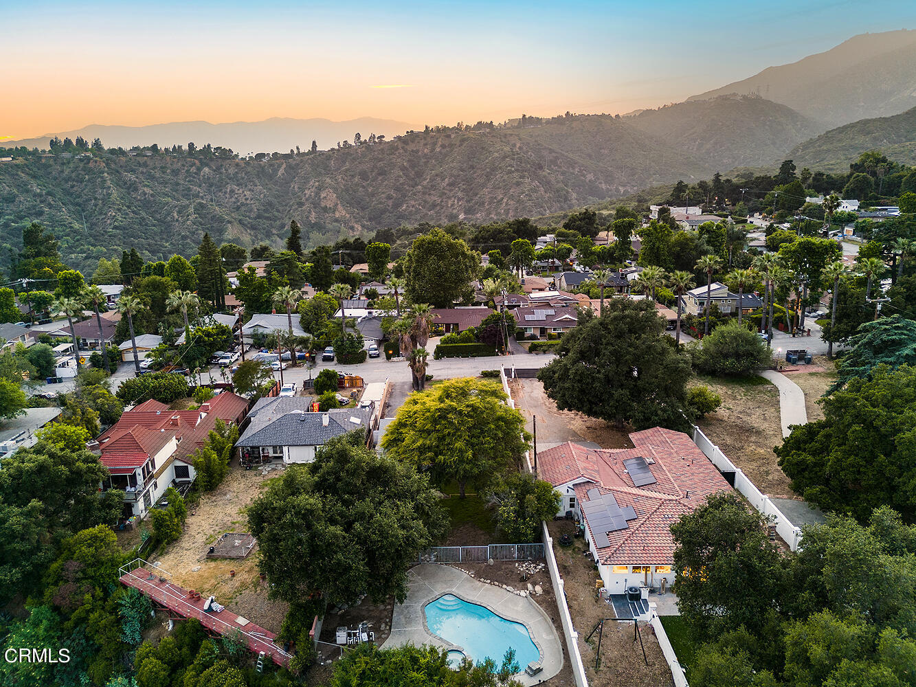 4176 Canyon Crest Road Altadena, CA 91001 - Photo 32 of 33 an aerial view of lake residential house and green space