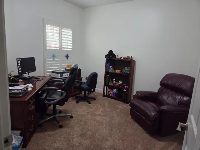 a view of a workspace with a window