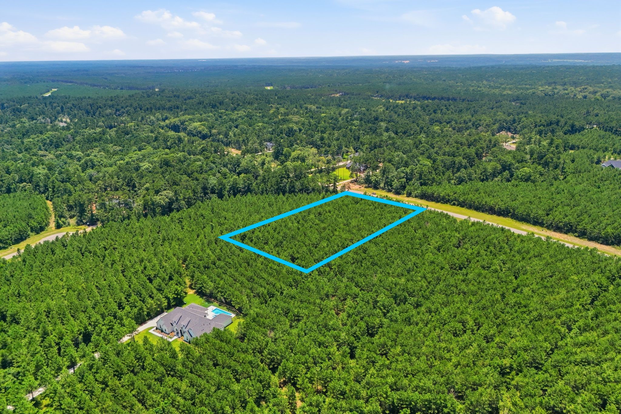 16222 Ridge Oak Road Willis, TX 77378 - Photo 9 of 32 Aerial view of 2 acre lot 18, section 09