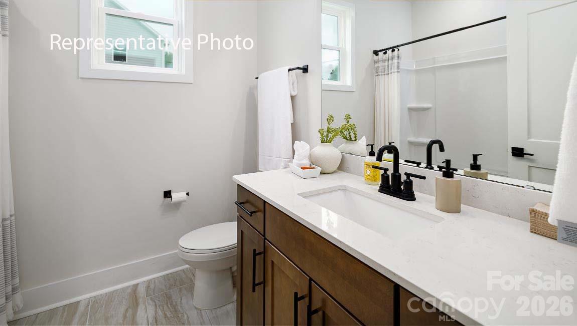 3117 Spring Iris Drive Denver, NC 28037 - Photo 11 of 42 a bathroom with a sink a toilet and shower