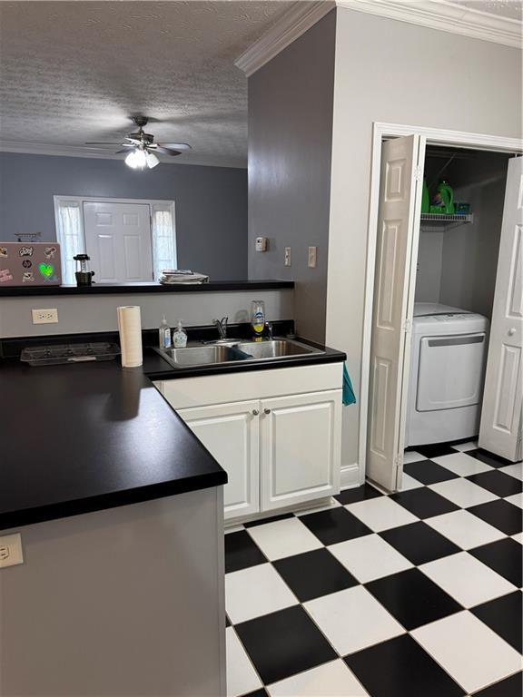 24 Intown Place Fayetteville, GA 30214 - Photo 10 of 18 a kitchen with a stove a refrigerator and white cabinets