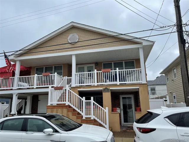 a view of a house with a balcony