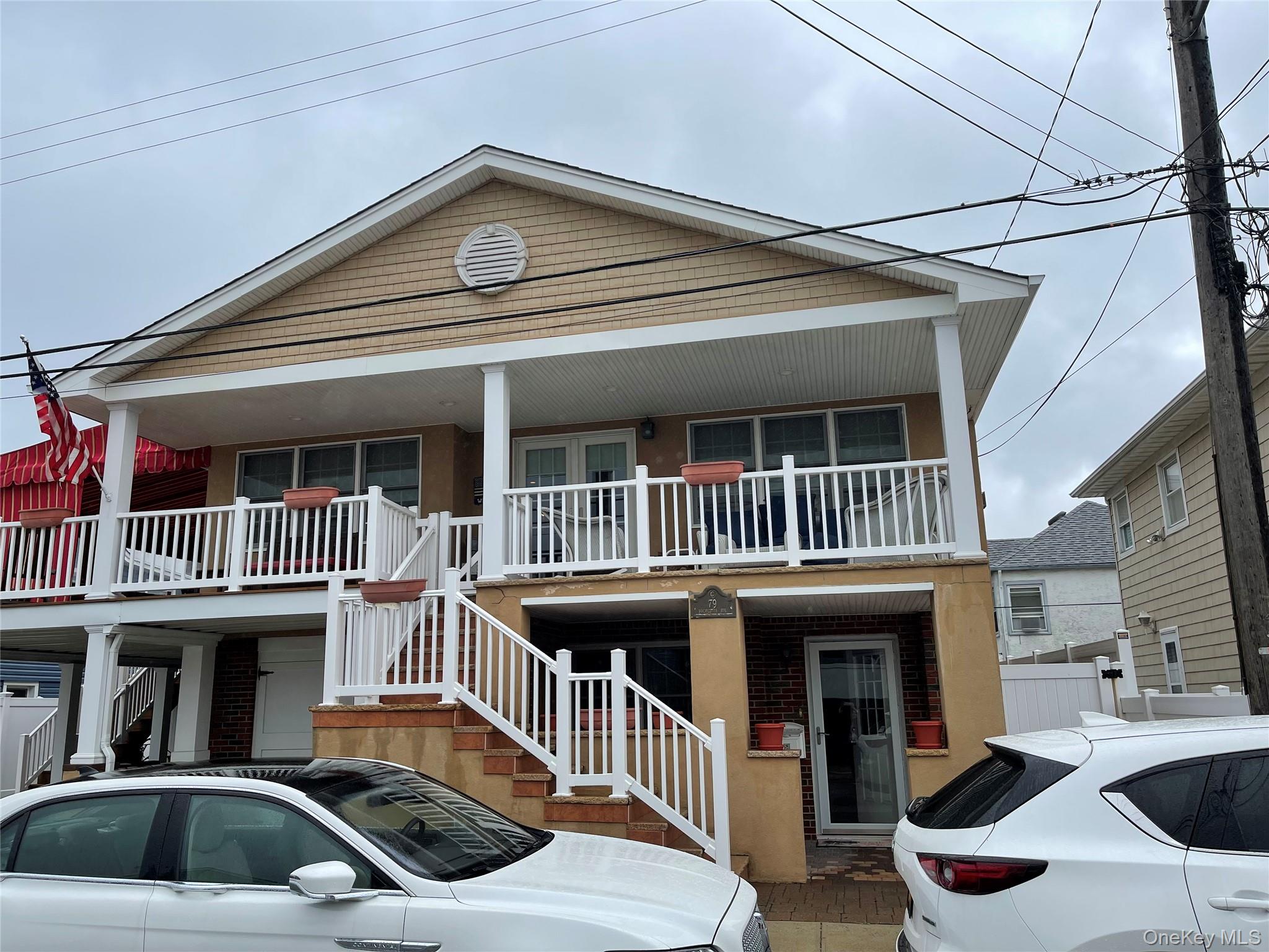 a view of a house with a balcony