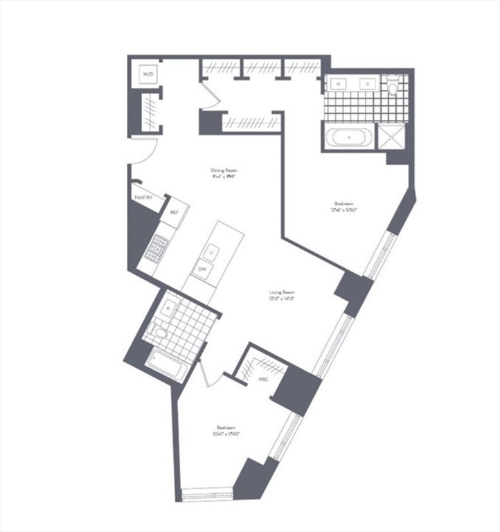 100 Lovejoy Wharf, Unit 8C Boston, MA 02114 - Photo 9 of 9 a picture of a bench in a white wall
