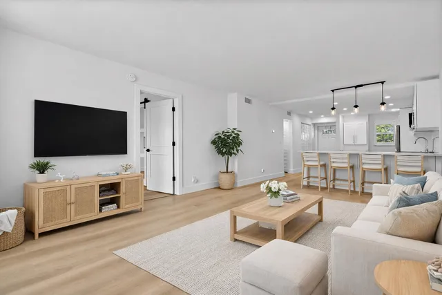 wooden floor in a room