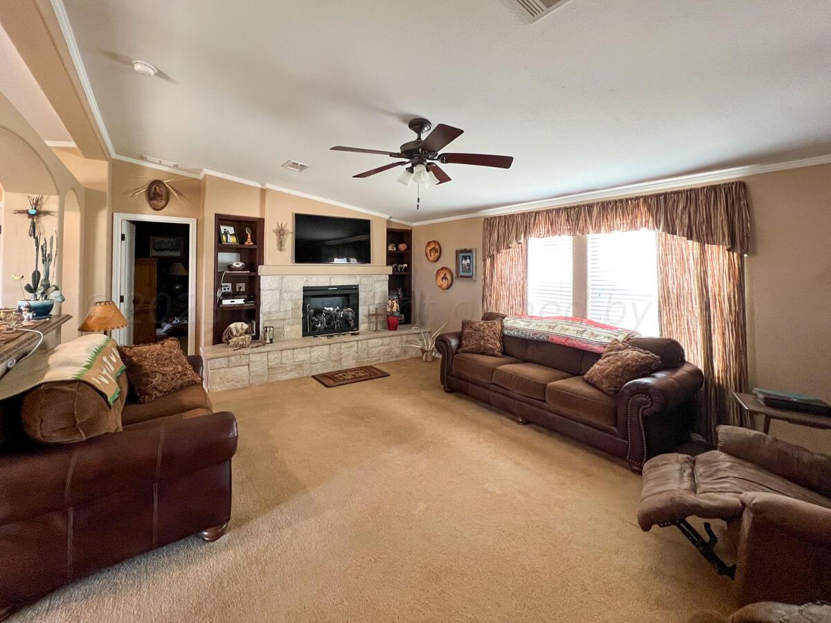 7670 West Cemetery Road Canyon, TX 79015 - Photo 15 of 65 7670_W_Cemetery-045_Main_House_Living_Ro