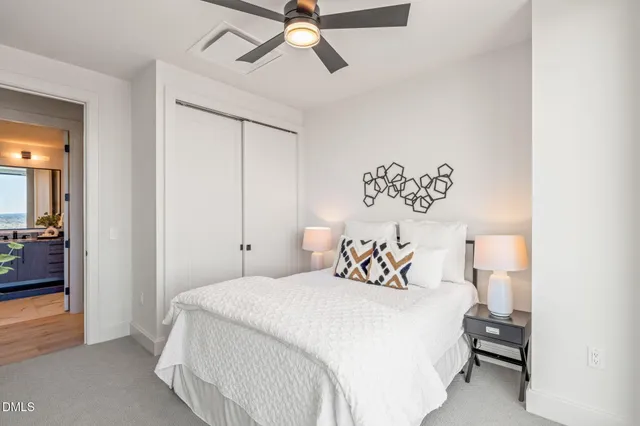 an outdoor space with furniture