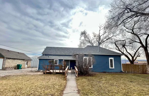 a view of a house with a patio