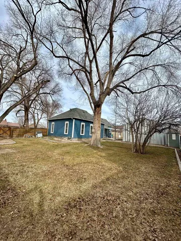 a house view with a outdoor space