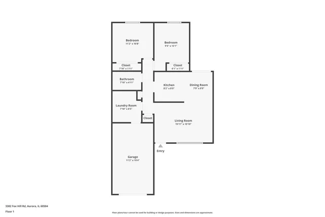 $1,795 | 3382 Fox Hill Road, Aurora, IL 60504