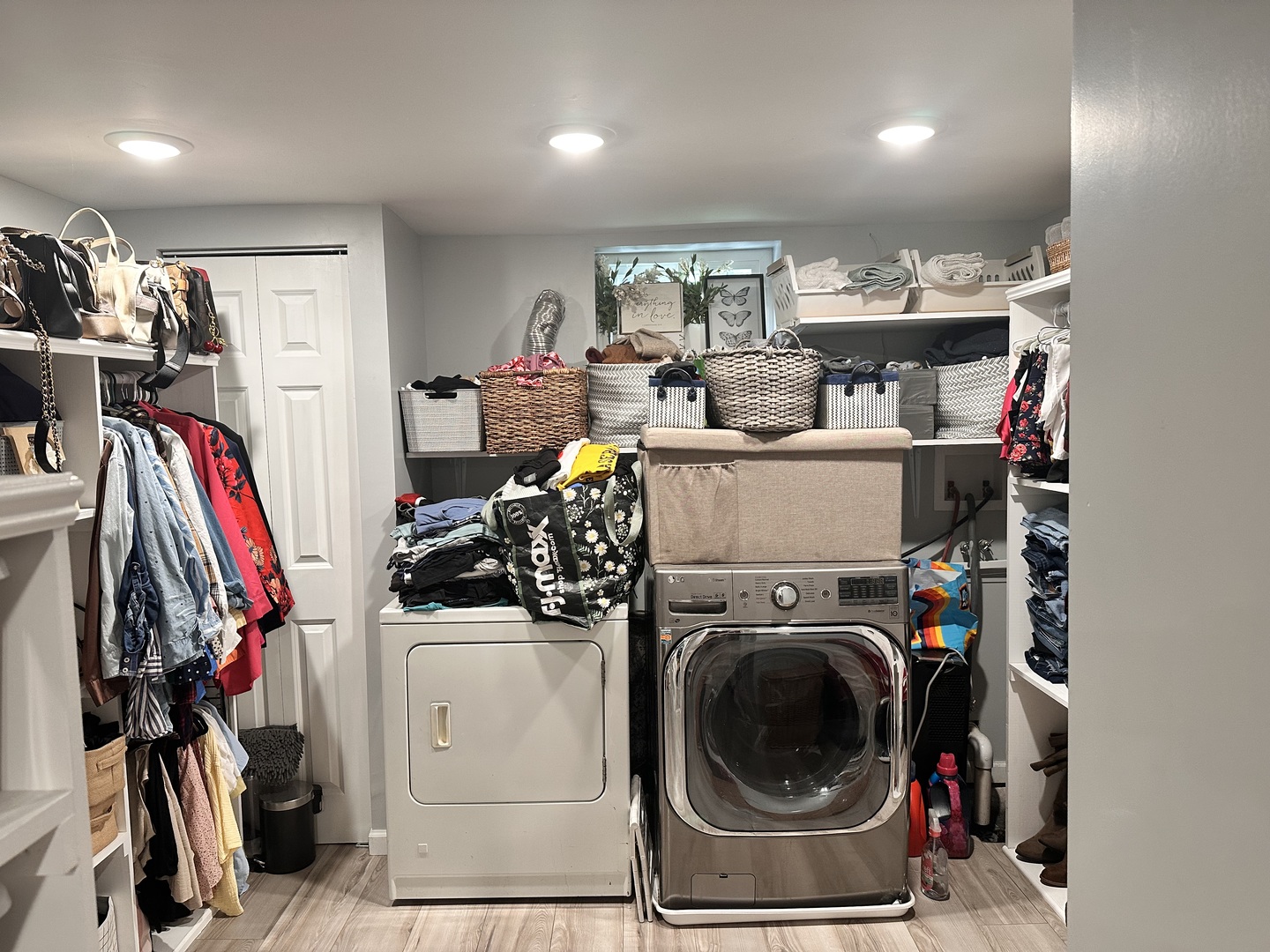 131 North Kendall Street Aurora, IL 60505 - Photo 21 of 29 a view of a storage and utility room with dryer and washer