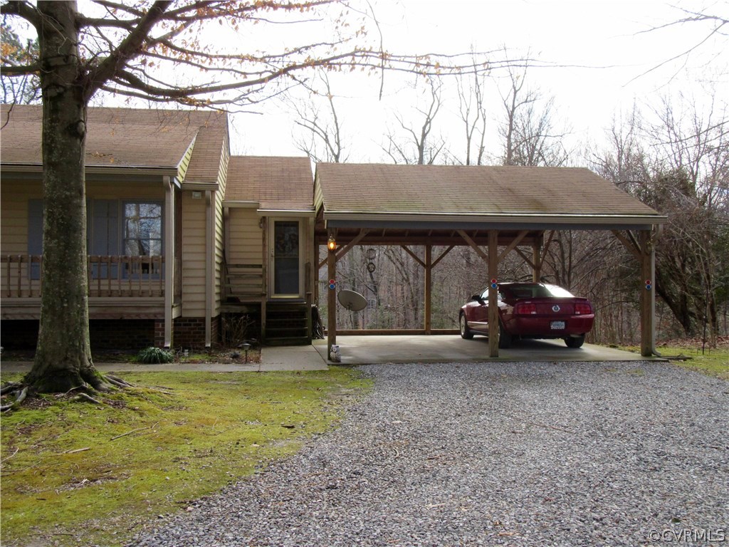 6627 Sycamore Road Quinton, VA 23141 - Photo 21 of 25 View of the 2-Car Carport! The Walkway from the Ca