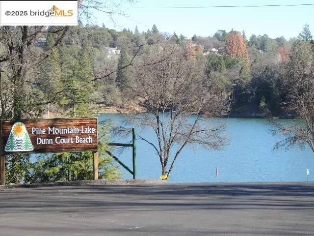 a park view with a bench