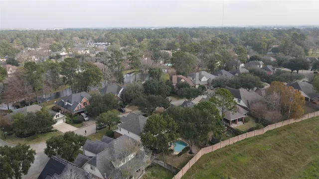 an aerial view of multiple house