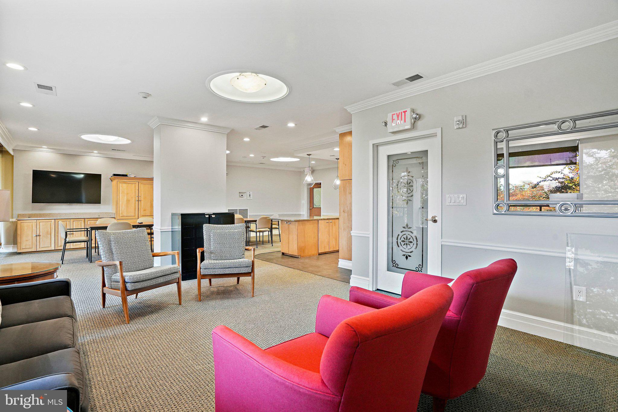 1101 South Arlington Ridge Road, Unit 706 Arlington, VA 22202 - Photo 53 of 59 a living room with furniture kitchen view and a large window