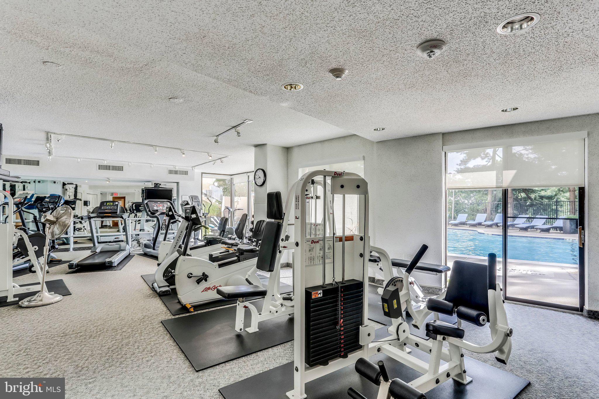 1101 South Arlington Ridge Road, Unit 706 Arlington, VA 22202 - Photo 56 of 59 a view of a room with gym equipment