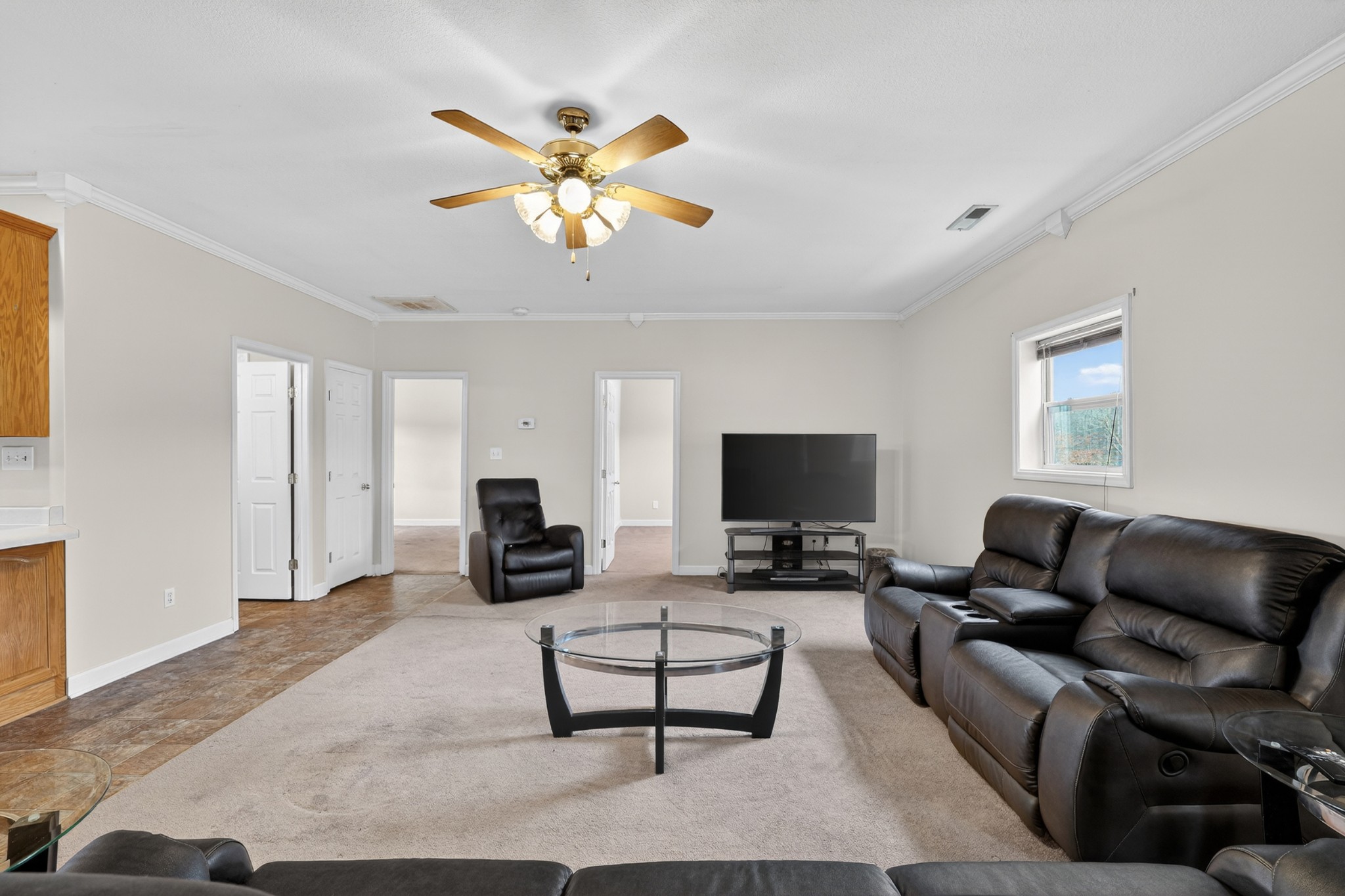 31 Frame Lane Kelso, TN 37348 - Photo 7 of 27 a living room with furniture flat screen tv and a fireplace