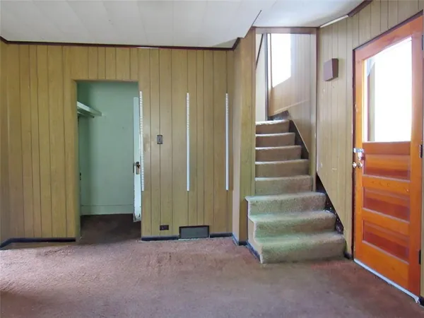 a view of an front door