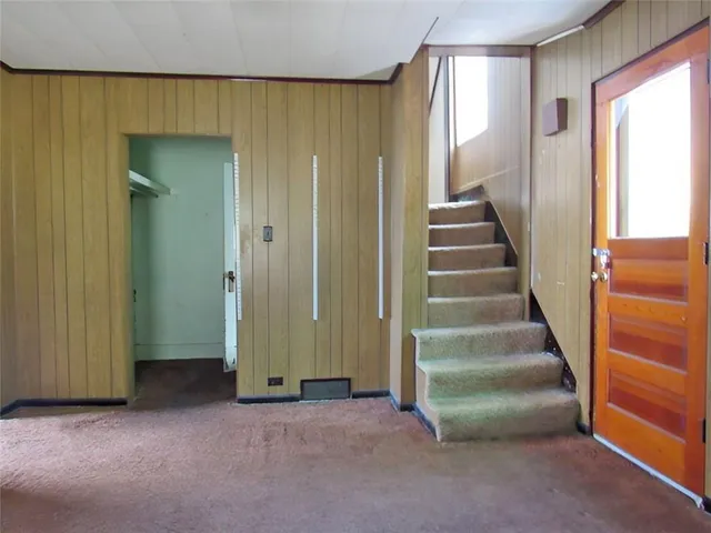 a view of an front door