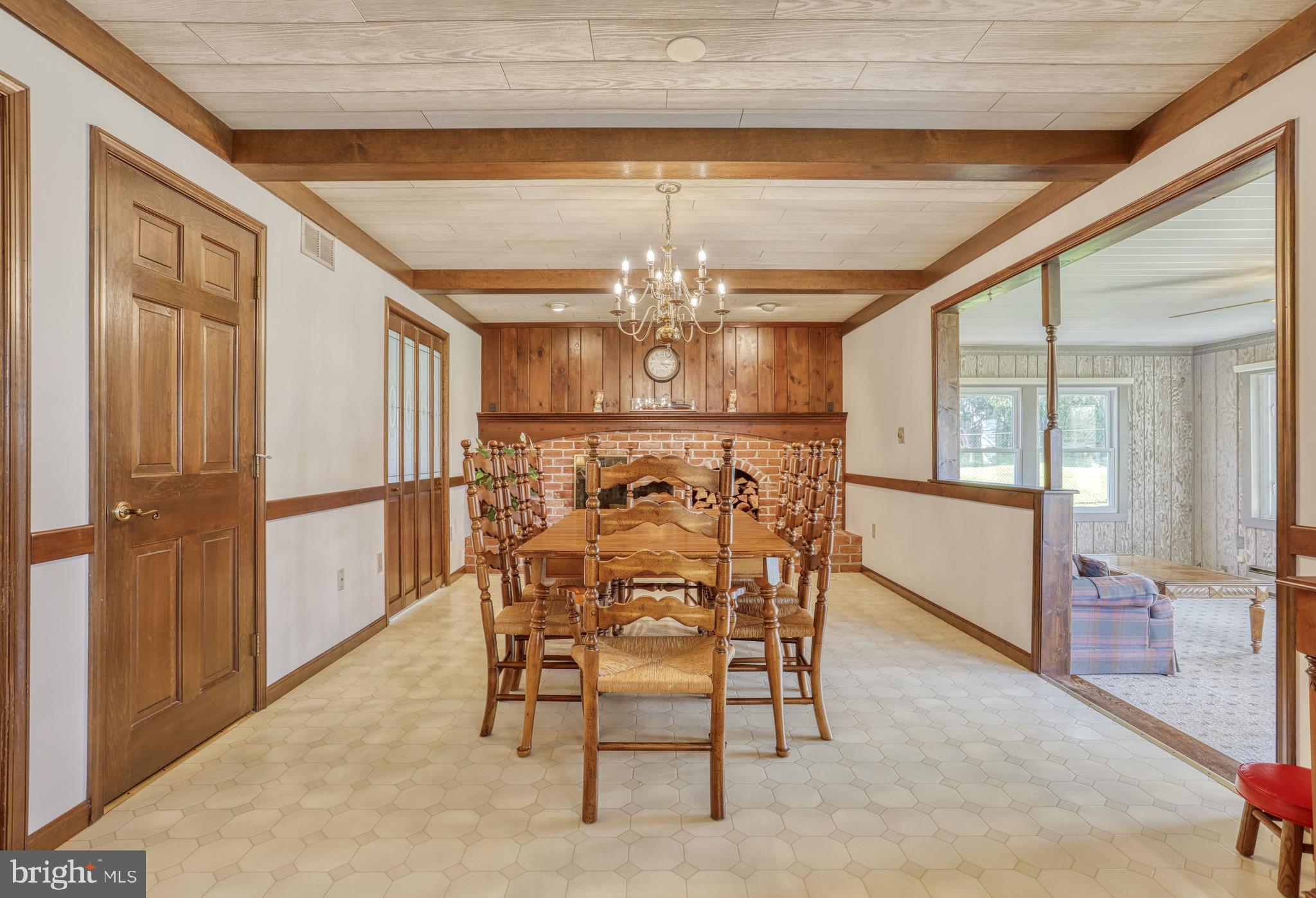 110 Singer Road New Freedom, PA 17349 - Photo 12 of 79 Dining room with wood paneled ceiling