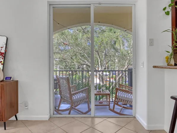 an outdoor view from a balcony