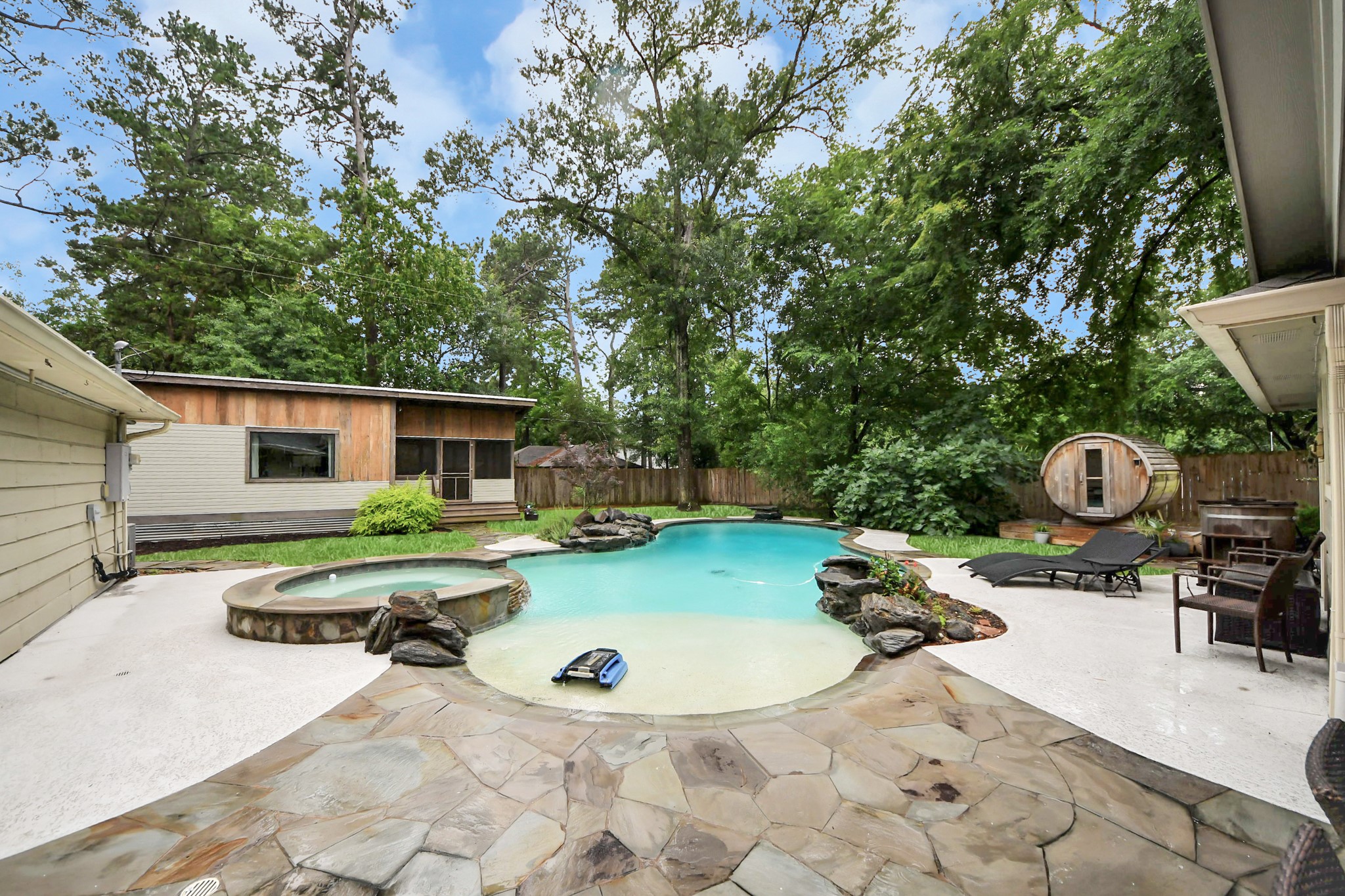 6403 Craigway Road Spring, TX 77389 - Photo 27 of 39 Backyard is fully equipped with mosquito spray system