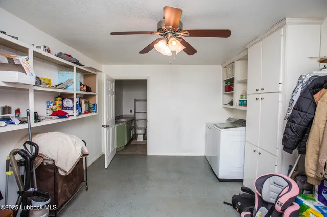 a view of storage and utility room
