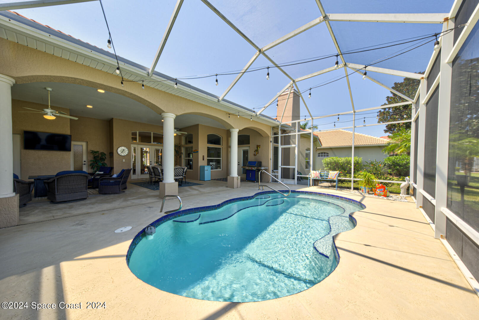 4070 Stoney Point Road Melbourne, FL 32940 - Photo 65 of 75 screened in swimming pool
