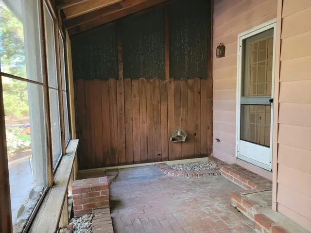 a view of front door
