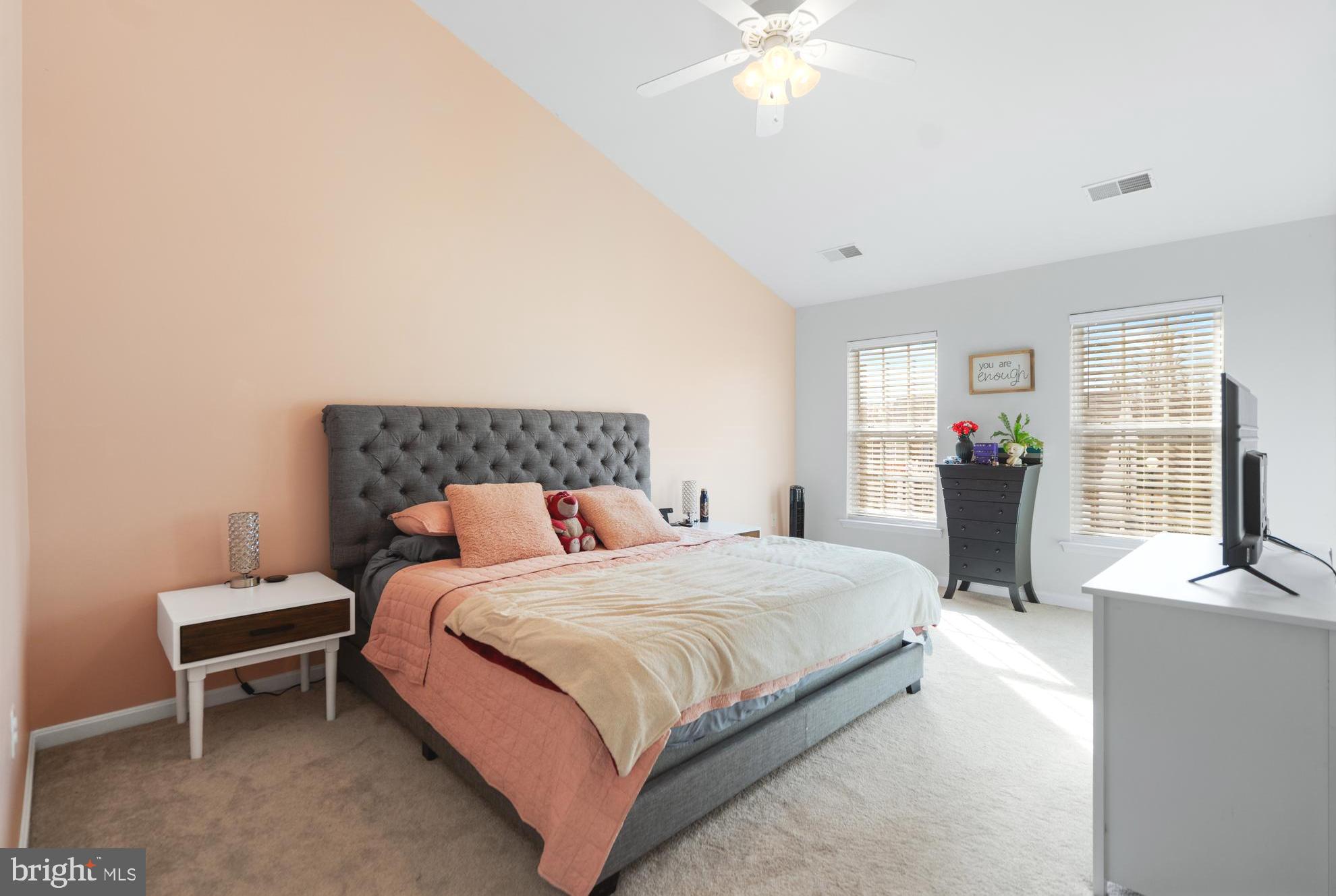 471 Blossom Tree Road Culpeper, VA 22701 - Photo 14 of 26 a bedroom with a bed and a chandelier