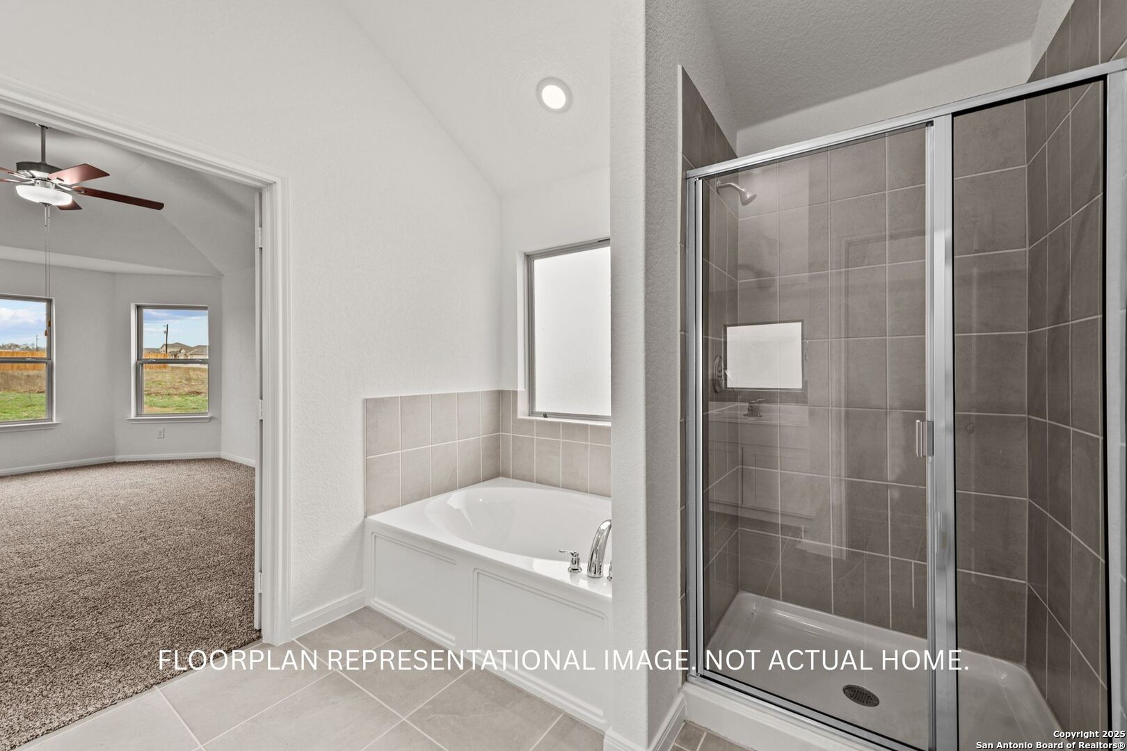 1108 Limestone Ridge Seguin, TX 78155 - Photo 13 of 17 a bathroom with a shower and a bath tub