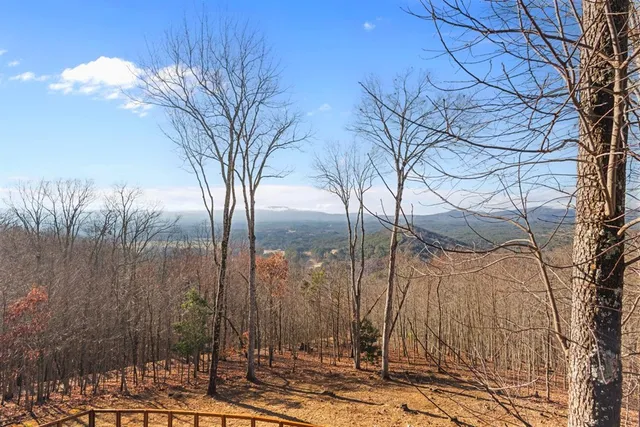 a view of steet with deck