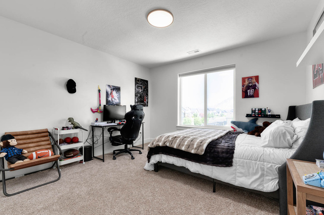 500 North 516th Street West, Unit 19 Mapleton, UT 84664 - Photo 17 of 41 Spacious bedroom with light-toned carpeting and a large window