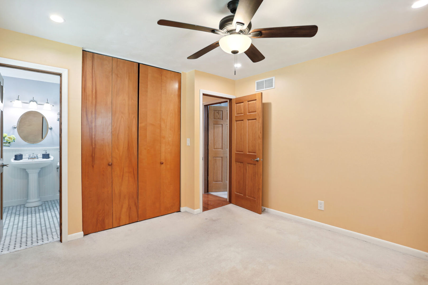 1111 Theodore Drive Champaign, IL 61821 - Photo 19 of 34 a view of a livingroom with a chandelier fan