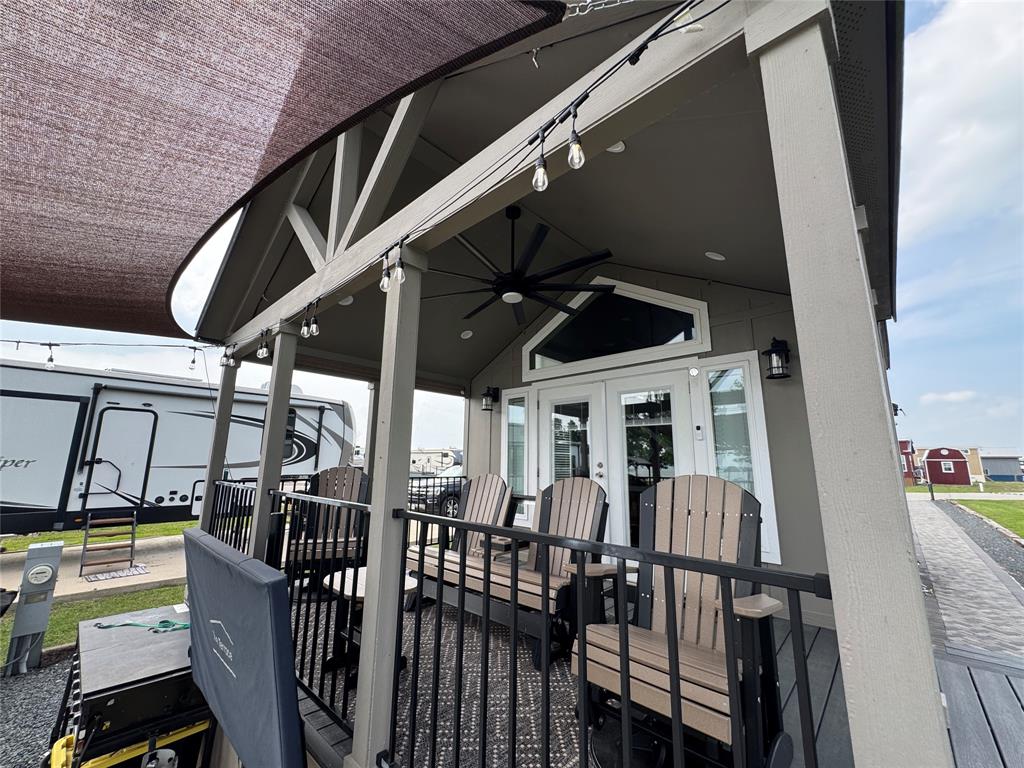 5000 Waterfront Road, Unit 126 Kerens, TX 75144 - Photo 11 of 28 a view of a porch with furniture