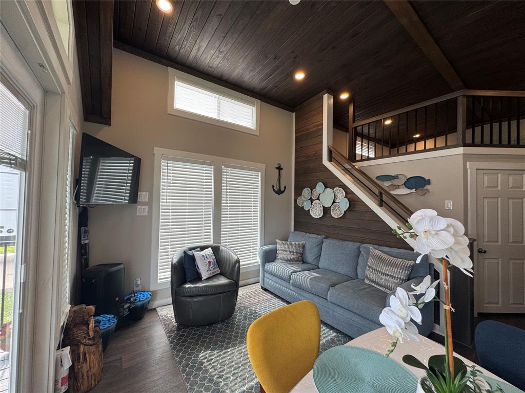 5000 Waterfront Road, Unit 126 Kerens, TX 75144 - Photo 15 of 28 a living room with furniture and a wooden floor