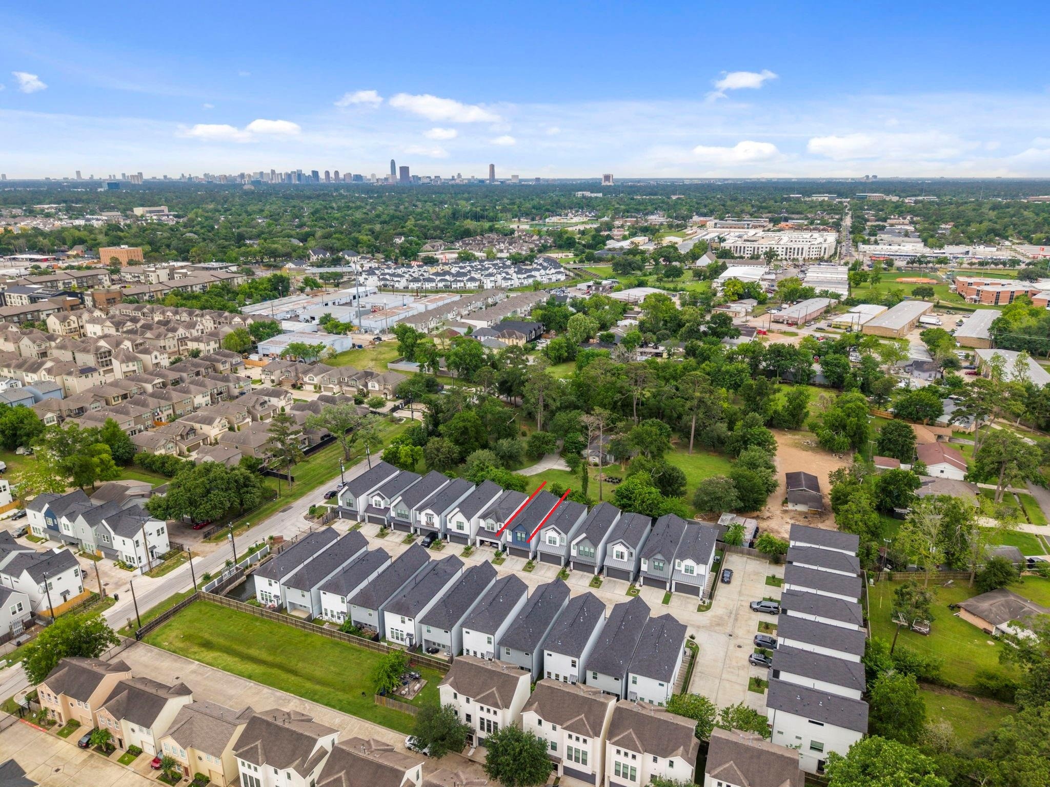 9018 Wellspring Drive Houston, TX 77080 - Photo 25 of 25 Experience the best of Spring Branch living with this panoramic view, highlighting the home’s incredible proximity to local amenities and a clear, distant view of the iconic Houston skyline.