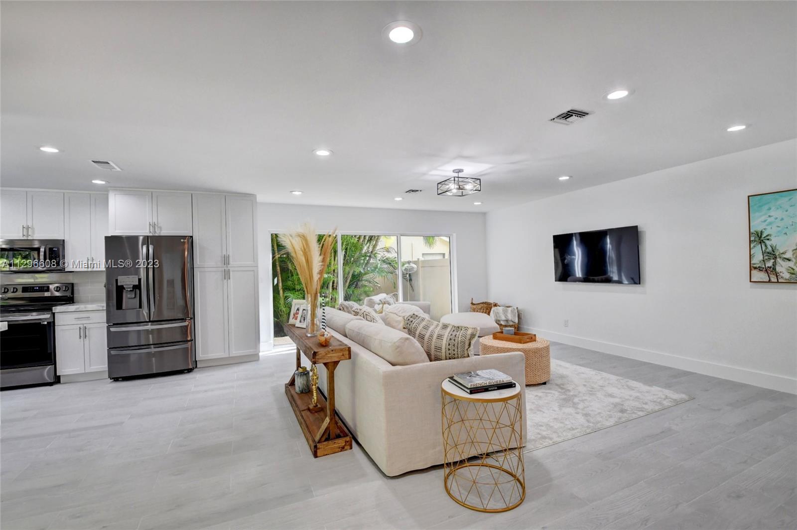 2875 Northwest 28th Street Boca Raton, FL 33434 - Photo 32 of 32 a living room with furniture and a flat screen tv