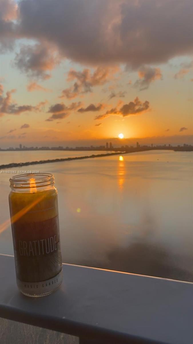 700 Northeast 24th Street, Unit 3803 Miami, FL 33137 - Photo 5 of 22 a view of water from a balcony