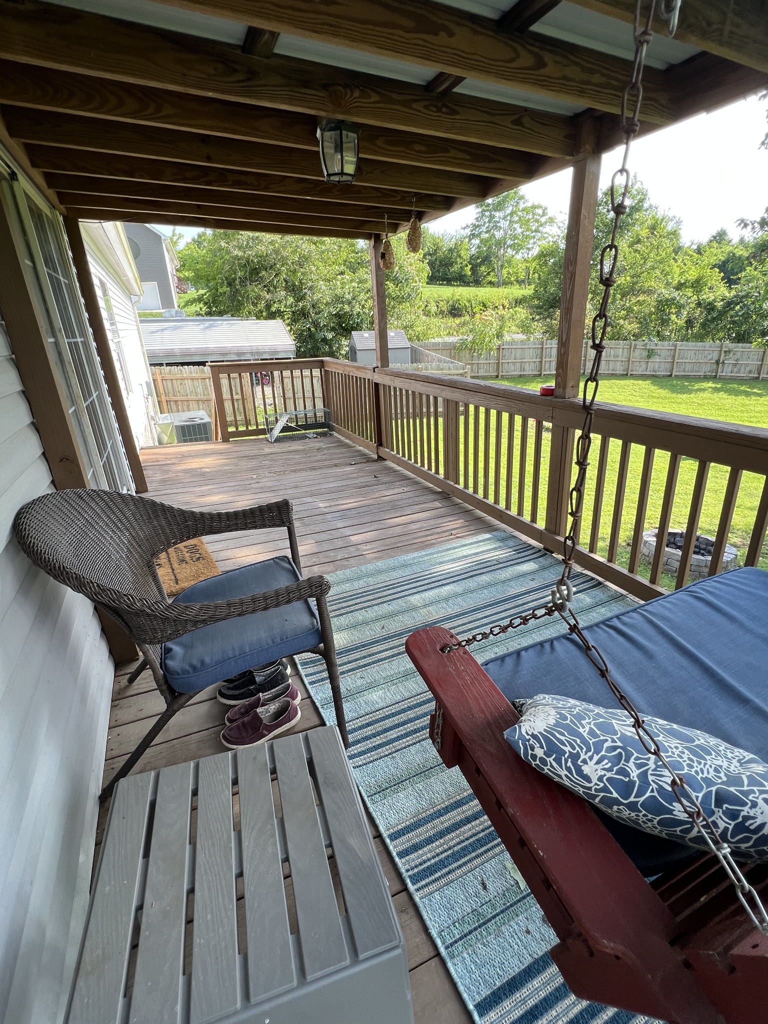 3538 Beasleys Bend Road Lebanon, TN 37087 - Photo 23 of 49 a view of a wooden deck with a bench