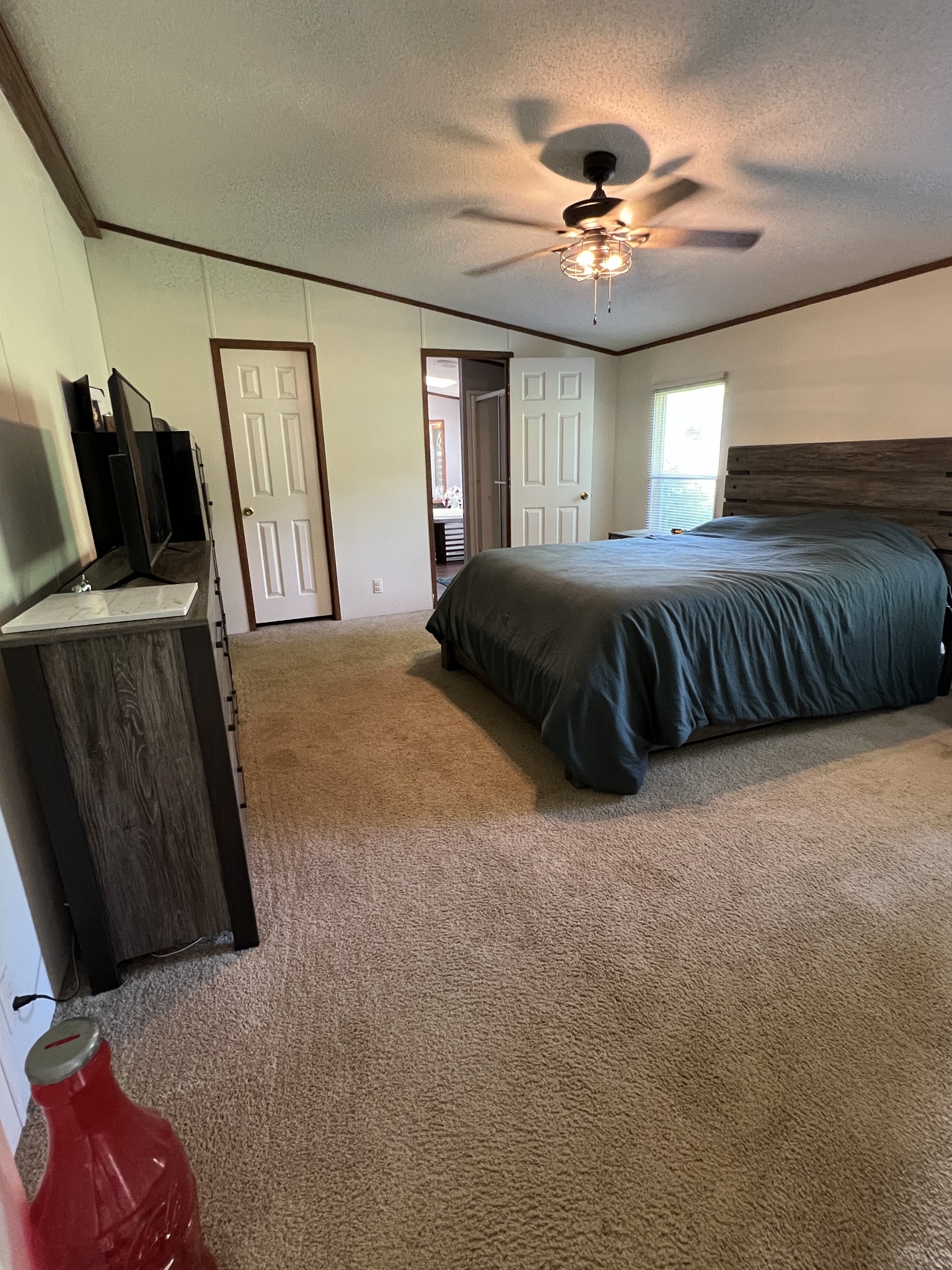 3538 Beasleys Bend Road Lebanon, TN 37087 - Photo 39 of 49 a spacious bedroom with a bed and a chandelier