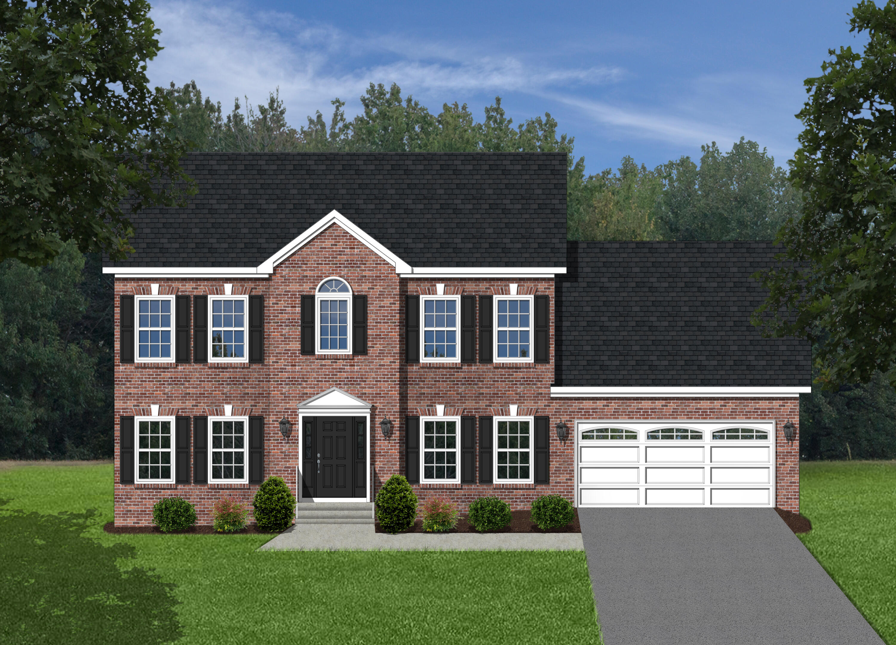 125 Diamond Road Salem, VA 24153 - Photo 1 of 9 Washington 2D Rendering-GarageFront