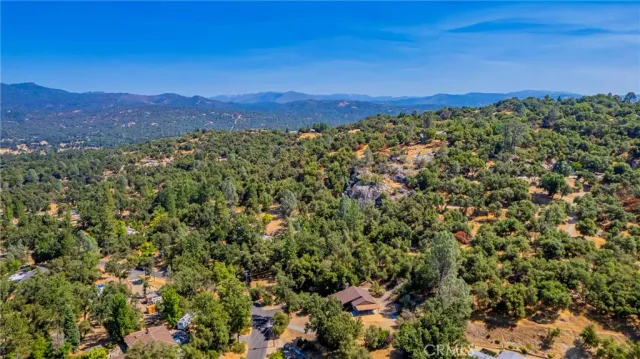 a view of a city with a mountain